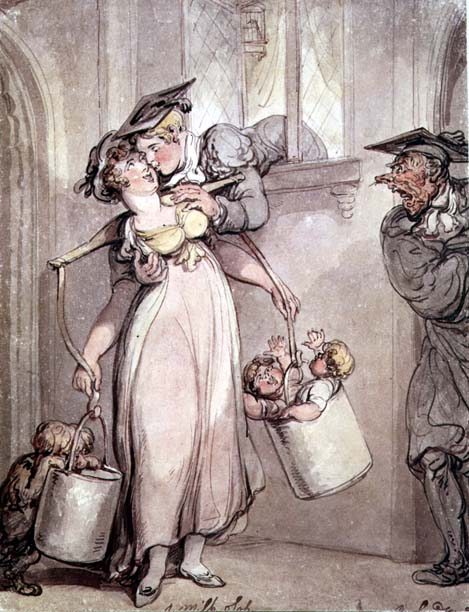 The Milk Sop by Thomas Rowlandson